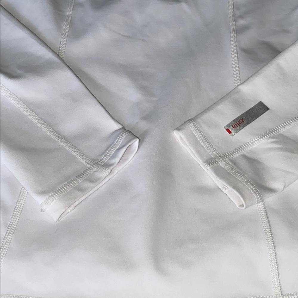 Zella Half Zip White Pullover Performance Top - image 5